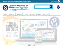 Tablet Screenshot of cauduromaurizio.com